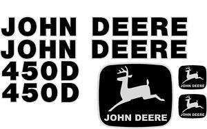 John Deere 450D Crawler Dozer Decal Set Whole Machine  