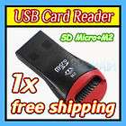 USB 2.0 MS Duo / Micro SD TF M2 / SDHC SD Adapter Card Reader PC 