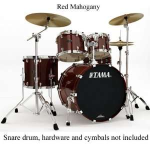   Shell 4 Piece Drums Shell Set in Red Mahogany Musical Instruments