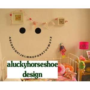 Alphabet wall decal abc sticker 28 X 20 inches sold by aluckyhorseshoe