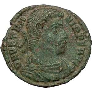 Vetranio 350AD Very Rare Authentic Ancient Roman Coin Labarum Chi Rho 