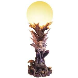  Squatting Purple Fairy Lamp Collectible Decoration 