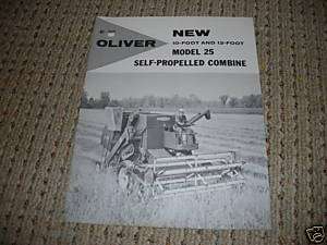 Oliver Tractor 25 Combine Dealer Brochure  
