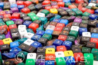 DICE Random d4 Single 4 Sided Colored Die Multiple Many  