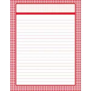  TREND ENTERPRISES RED GINGHAM LC LEARNING CHARTS 