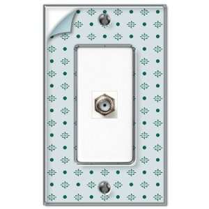  Wallpaper/Clear Plastic Wallplate   1 Cable TV Wallplate 