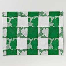   Placemats 3 Styles UPick Shamrock 4 Leaf Clover Green/White NEW  