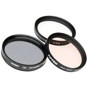  58mm Circular Polarizer with 52mm to 58mm Step Up Ring and 