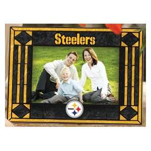  Pittsburgh Steelers NFL Art Glass Horizontal Picture Frame 