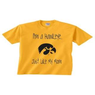 Iowa Hawkeye Like My Mom T Shirt 134   Gold  