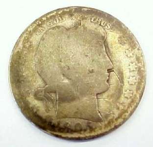 Vintage United States 1905 O Silver Quarter Dollar Coin  