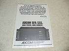 Adcom GFA 555 Amplifier Ad, 1979, 1 pg, Rare Ad