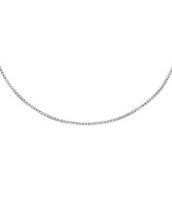 14 kt White Gold 20 inch Box Necklace  