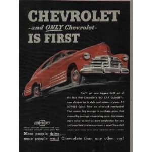 com CHEVROLET  and Only Chevrolet IS FIRST  1948 CHEVROLET 