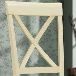 Cedar Hills X back Antique White 24 inches Counter Height Stool 