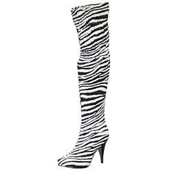 MIA Womens Midnight Animal Print Over the Knee Boots   