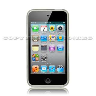 White TPU Gel Case Cover For Apple iPod Touch 4 4th Generation
