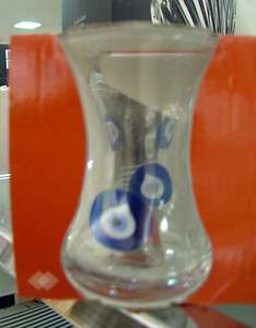   Glass Turkish Tea Cups , Evil Eye,6pc/set 8693357066953  