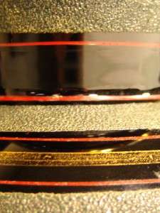 SPLENDID BLACK ART DECO GLASS VASE BY THE BELGIAN GLASS COMPANY DOYEN 