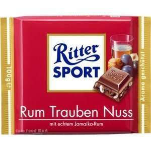Ritter Sport Rum Raisin Nuts 100g Grocery & Gourmet Food