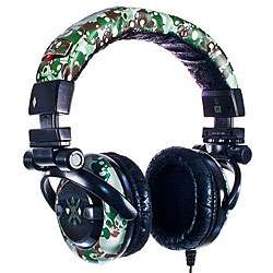   HF88 SKC12 G.I. Green Camo Stereo Headphones  