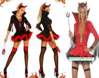 Halloween Sexy Vampire/Lucifer/Devil Womens Costume   EXPRESS POST 