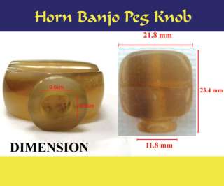 Banjo Part   Buffalo Horn Peg Knob 4pcs (1)  