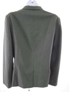 AUTH LOUIS VUITTON Green Wool Blazer Jacket Size 38  
