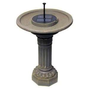  Argos Solar Birdbath Fountain Blue and Greywash Patio 