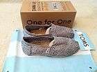 TOMS Classic womens Silver Crochet size 6.5 us