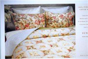 Full/ Queen Sunham Quilt Bedspread $99 Patchwork Cotton  