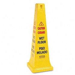 Rubbermaid English Spanish Wet Floor Safety Cone  