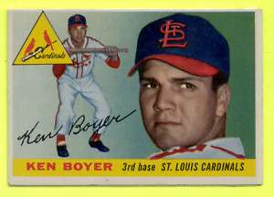 1955 Topps Ken Boyer RC 125 St Louis Cardinals  