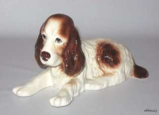 SylvaC Dog Figurine Laying Spaniel 114 1950s  