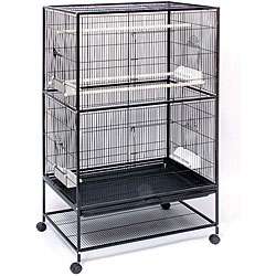 Prevue Pet Products Wrought Iron Flight Cage with Stand F040 Black 