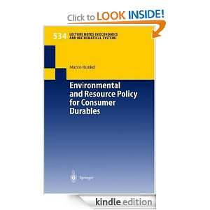 Environmental and Resource Policy for Consumer Durables Marco Runkel 