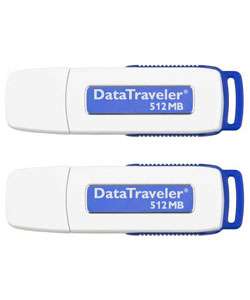 Kingston DataTraveler 512MB USB Flash Drive (Case of 2)   