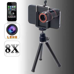   Camera Lens Kit + Tripod + Case For Apple iPhone 4 4S 4GS DC73  