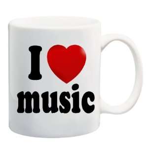  I LOVE MUSIC Mug Coffee Cup 11 oz ~ Heart Music 