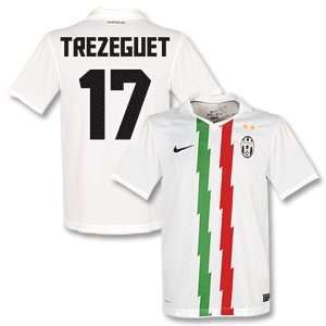  10 11 Juventus Away Jersey + + Trezeguet 17 (Fan Style 
