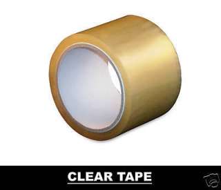 24) Rolls Clear Packing Sealing Tape   3 Inch 110 Yds  