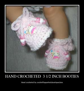 CROCHETED BABY 0 3 MTS BOOTIES 17 CHOICES  