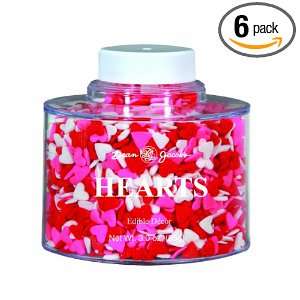Dean Jacobs Hearts Stacking Jar, 3.0 Ounce (Pack of 6)  