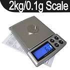 1g 2000g 2Kg Digital Jewelry Pocket Scale Electronic LCD Balance 