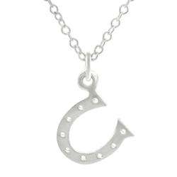 Sterling Silver Horseshoe Necklace  