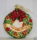 Waterford HEIRLOOM Ornament ~ Our New Home Wreath ~ NIB  