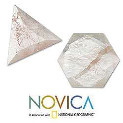 Star Of David and Vogel Star White Quartz Crystals (Brazil 