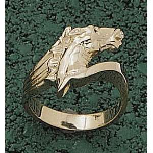 Horse Head with Bar Ladies Ring Size 5 1/2   14KT Gold Jewelry 