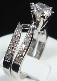 pcs CZ Cubic Zirconia Wedding ring sets Engagement Band 18K Gold GP 