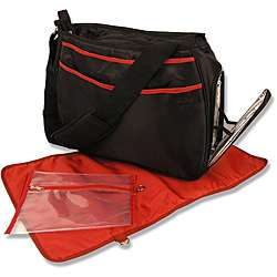 Trend Lab Black/ Red Ultimate Diaper Bag  